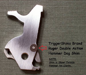 Ruger Double Action Hammer Dog Shims 