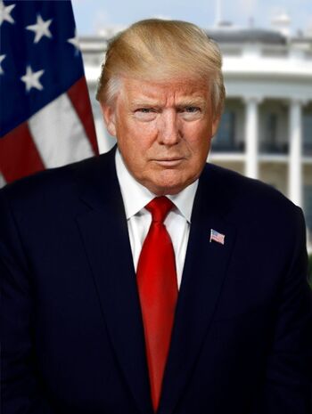 45th and 47th President of the United States ~ Donald J Trump Official Portrait