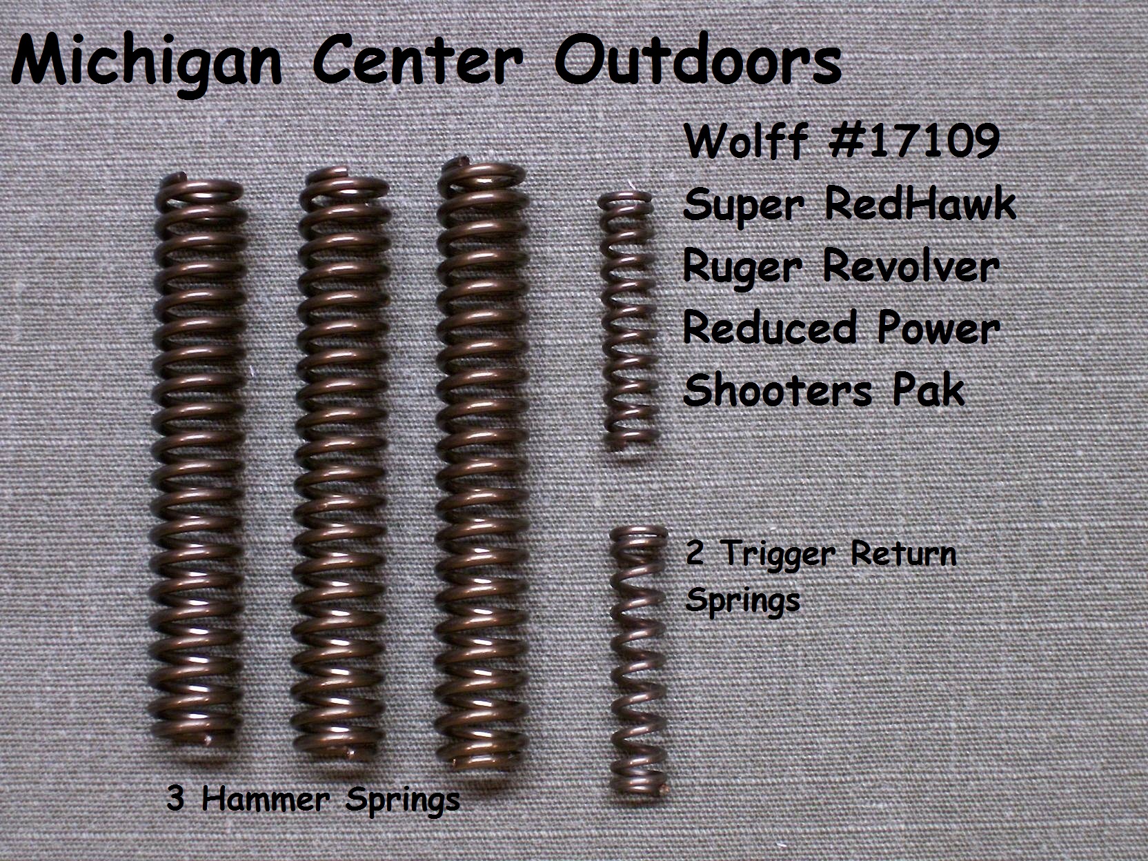 Wolff For Ruger Super Blackhawk Hunter Reduced Power Hammer Spring Kit LW 